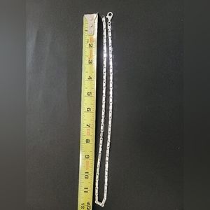 Sterling silver 24 inch link heavy necklace  Italian 925 55 grams bak chain